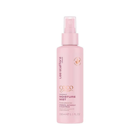 Lee Stafford Leave In Detangler Spray | Coco Loco Collection - Leave-In Conditioning Treatment Mist for Maximum Moisture, Hydrated, Detangles and Calms Frizz, Coconut Scented, 5.2 Fl Oz