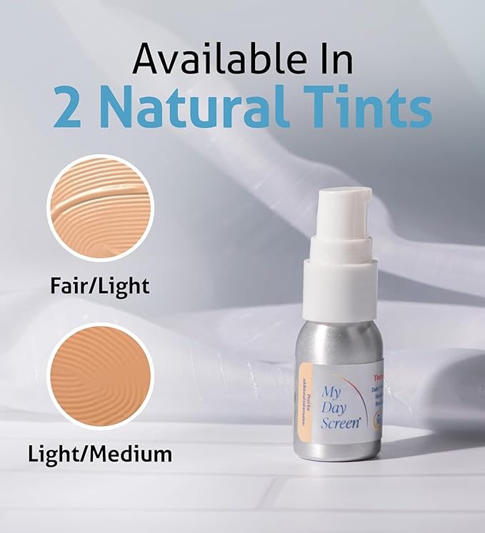 Tinted Sunscreen for Face, 3-in-1 Moisturizer with SPF 30, Face Sunscreen Protection, Tinted Drops to Match Light to Medium Skin Tones, 2 fl oz