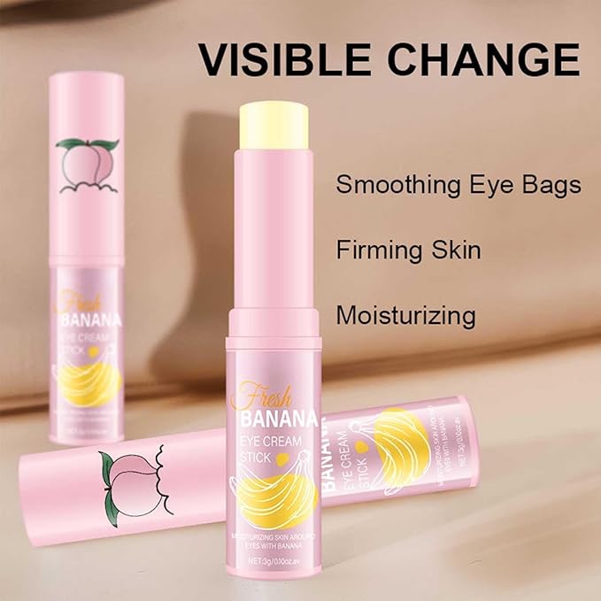 Banana Eye Cream, Anti Aging Eye Cream for Fine Lines Eye Bags Dark Circles and Puffiness,Hydrating Under Eye Cream, with Retinol,Vitamin E,Vitamin C,Skin Care & Lifts(2PCS)