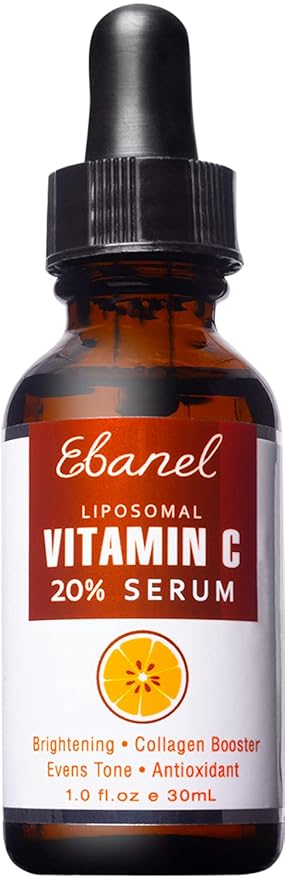 Ebanel Vitamin C Serum for Face with Ferulic Acid, Retinol, Vitamin B5 & E, Antioxidant Brightening Serum for Radiant Skin, Age-Defying Facial Care for Day and Night