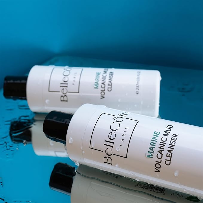 Marine Volcanic Mud Face Cleanser - Detoxifying Clay Oily & Combination Skin, Pore Reduction and Acne | Ideal Face Cleanser for Men & Women Especially After a Vigorous Workout