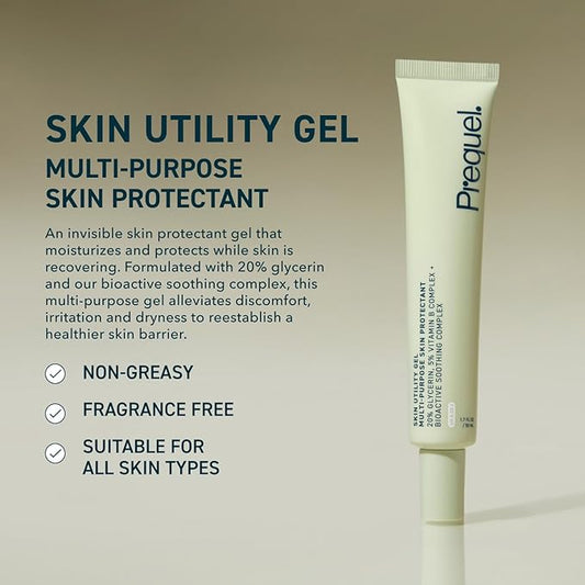 Skin Utility Gel, Moisturizing Protectant. Lightweight Multi-Purpose Face and Body Cream for Dry Skin, Hand Cream for Cracked Hands. Soothing Barrier Support with 20% Glycerin