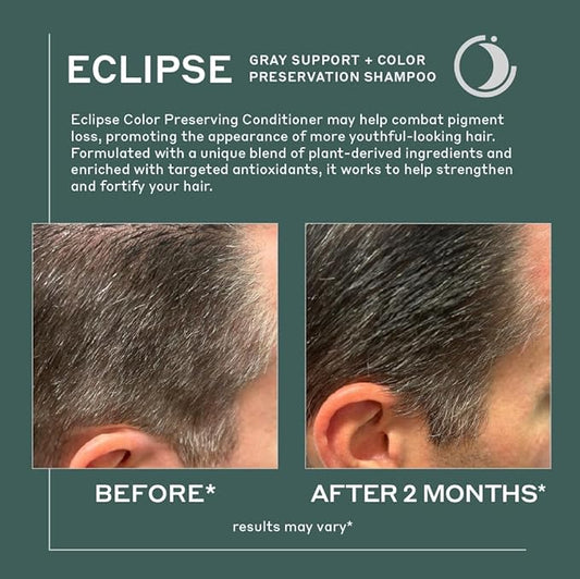 Zenagen Eclipse Color Preservation + Gray Support Conditioner | Enhances Hair Color Vibrancy, Reduces Gray Appearance, Nourishes & Strengthens Aging Hair, Plant-Based, Color-Safe, 16 oz