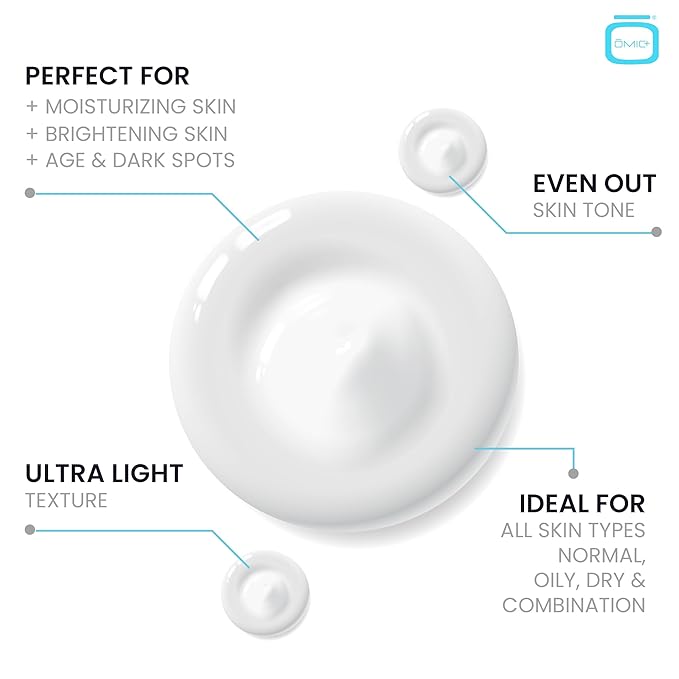 OMIC 10% Tranexamic Acid Cream – 1 fl oz / 30ml – Skin Brightening Cream, Reduce Appearance of Dark Spots, Skin Moisturizer, Even Skin Tone with Coconut Oil & Vitamin E