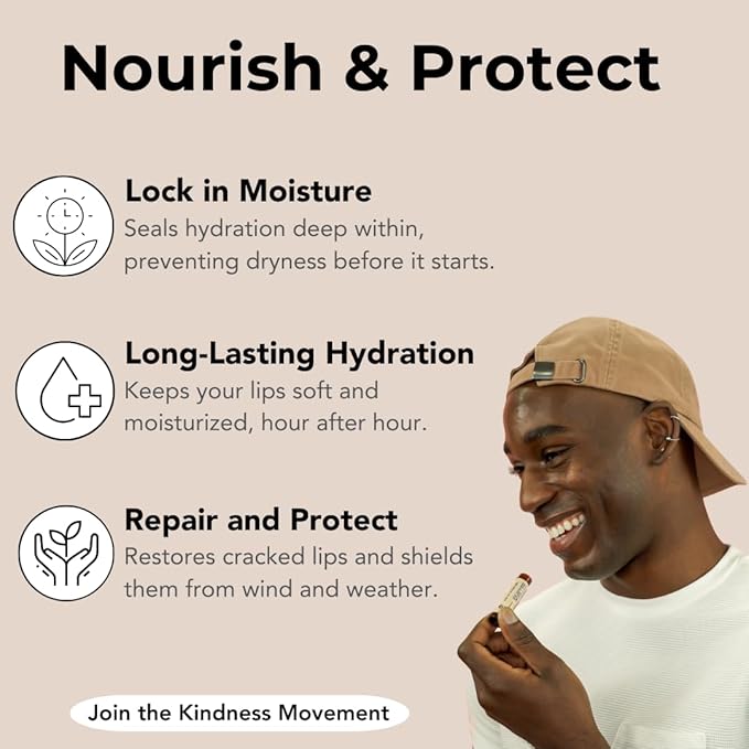 Kind Lips SPF 15 Lip Balm with Lemon – Single Pack – Organic Zinc Oxide Sun Protection, Hydrating Natural Lip Care – Reef Safe, Gluten-Free, Made in USA