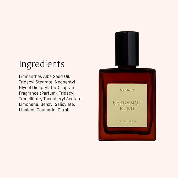 Perfume Oil Roll-On. Travel-Friendly Bergamot Bond Fragrance With Bergamot, Verbena, and Cashmere. Long-Lasting Essential Oil Parfum For Women and Men. 0.5 Fl Oz Scented Rollerball Bottle