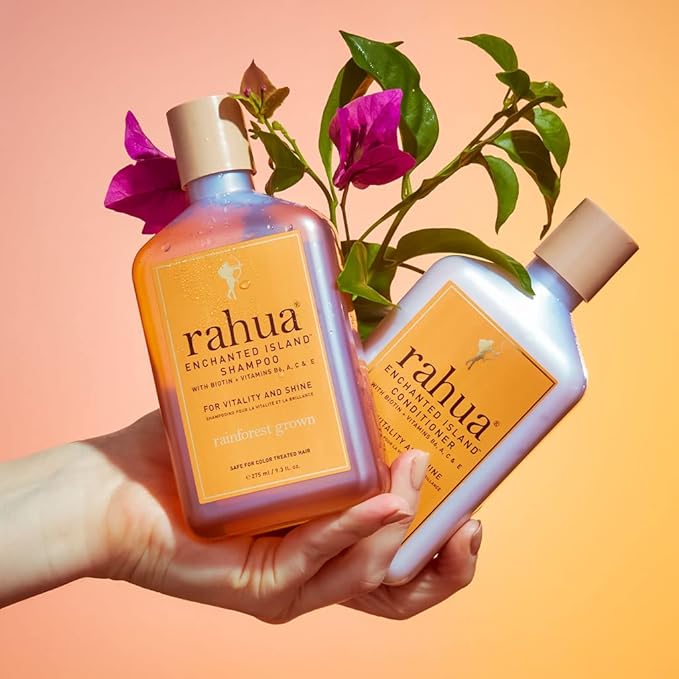 Rahua Enchanted Island Hair Conditioner with Biotin, Vegan, Deep Conditioning for Medium to Thick Hair, Strengthening Formula Oil, Quinoa, Pomegranate, Coconut & Guava Scent, 9.3 Fl Oz