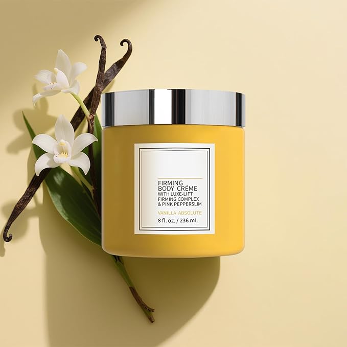 Champagne Lift Firming Body Creme, Anti-Aging Skin Tightening,Champagne Beaute Lift Firming Body Crème, Deep Hydration & Smoothing Skin On Arms & Legs body cream (Yellow, Vanilla)