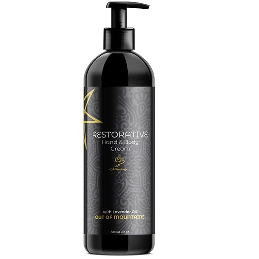 Restorative Hand and Body Cream - Body Cream for Dry Skin, Hydrating Cream to Sooth and Rehydrate Skin, Lavender Oil Infused Moisturizing Cream, 7.70 Ounce