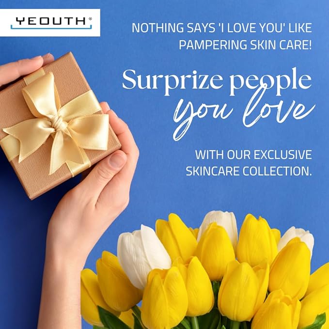 YEOUTH Skin Care Set: Retinol Serum with Hyaluronic Acid, Vitamin C & Super Face Serum, Cleanser, Toner, Eye Gel, Neck Cream, Face Cream 8-Piece Skincare Kit For Women