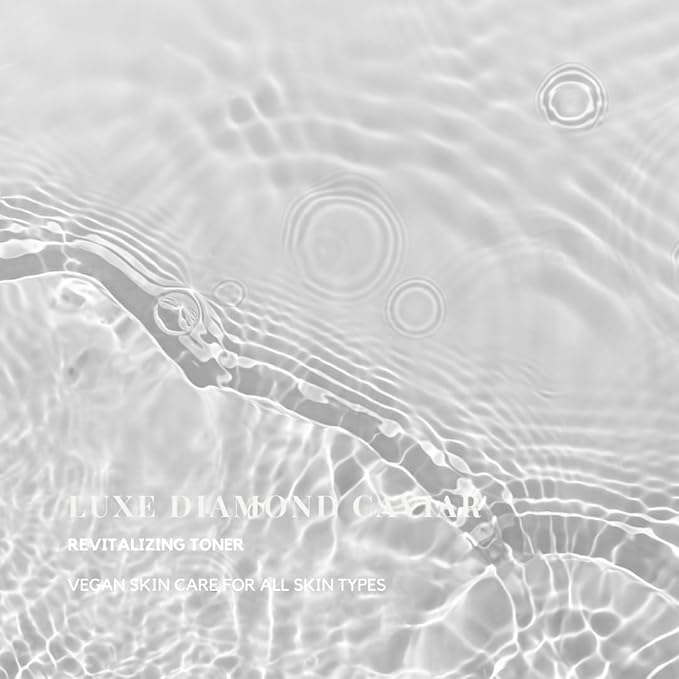 Luxe Diamond Caviar Beauty Revitalizing Toner - Anti-Aging With Caviar Extract Collagen, Daily Anti-Wrinkle Face Toner, Rejuvenating & Tightening Pores - Vegan & Paraben-Free