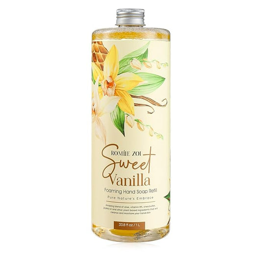 Foaming Hand Soap Refill, Sweet Vanilla, Gentle & Moisturizing Formula, 1 L/ 33.8 FL OZ