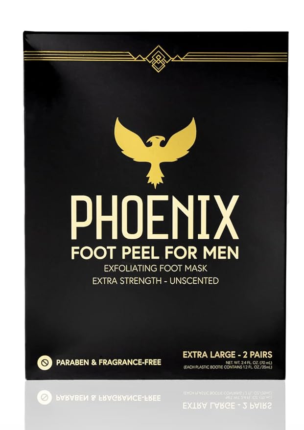 (Pack of 2) for Men - Extra Large - Extra Strength - Exfoliating Dry Feet Treatment - Callus Remover - Unscented - Paraben and Fragrance Free