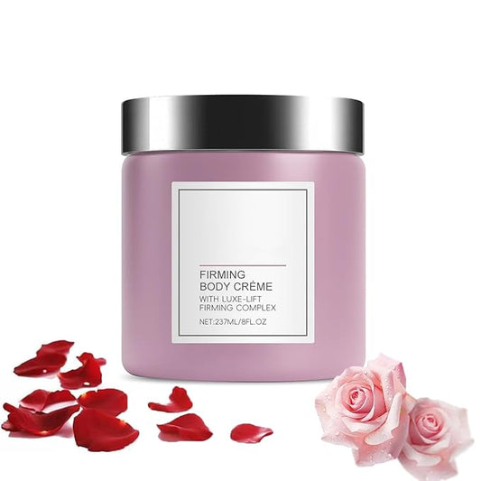 Champagne Beauty Lift Firming Body Cream,Champagne Body Cream, for Crepey Skin Moisturizer Tightens, Tones & Hydrates Dry Skin on Arms & Legs(Rose)