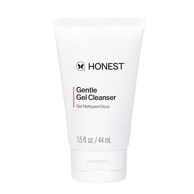 Honest Beauty Mini Gentle Gel Daily Face Cleanser | Calms, Refreshes, + Hydrates | Vegan + Safe for Sensitive Skin | Travel Size, 1.5 fl oz