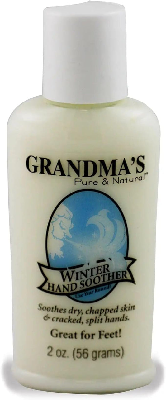 Grandma’s Winter Hand Soother – Natural Dry Skin & Hand Cream for Cracked Hands, Chapped Skin & Feet – 2 oz Travel Size Moisturizing Lotion by Remwood