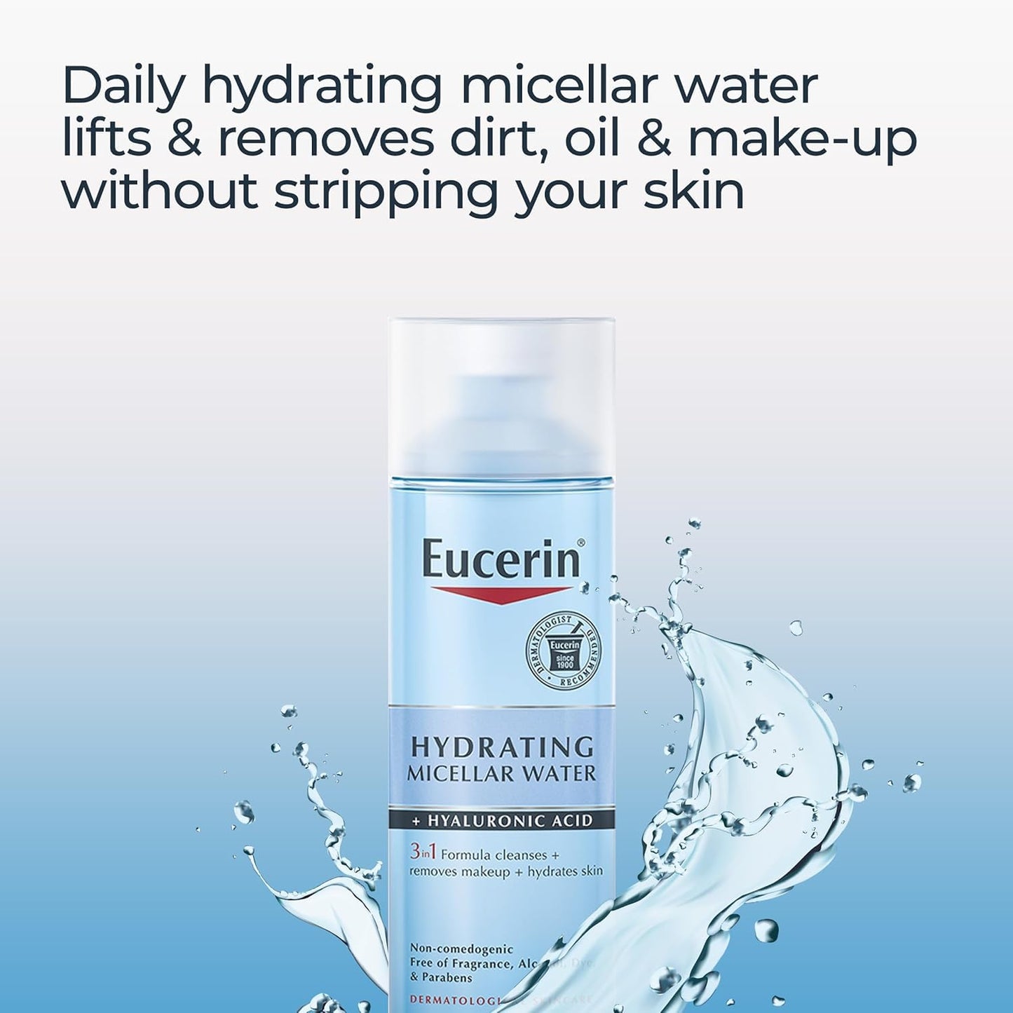 Hydrating 3-in-1 Micellar Water with Hyaluronic Acid – 6.8 oz 💧✨