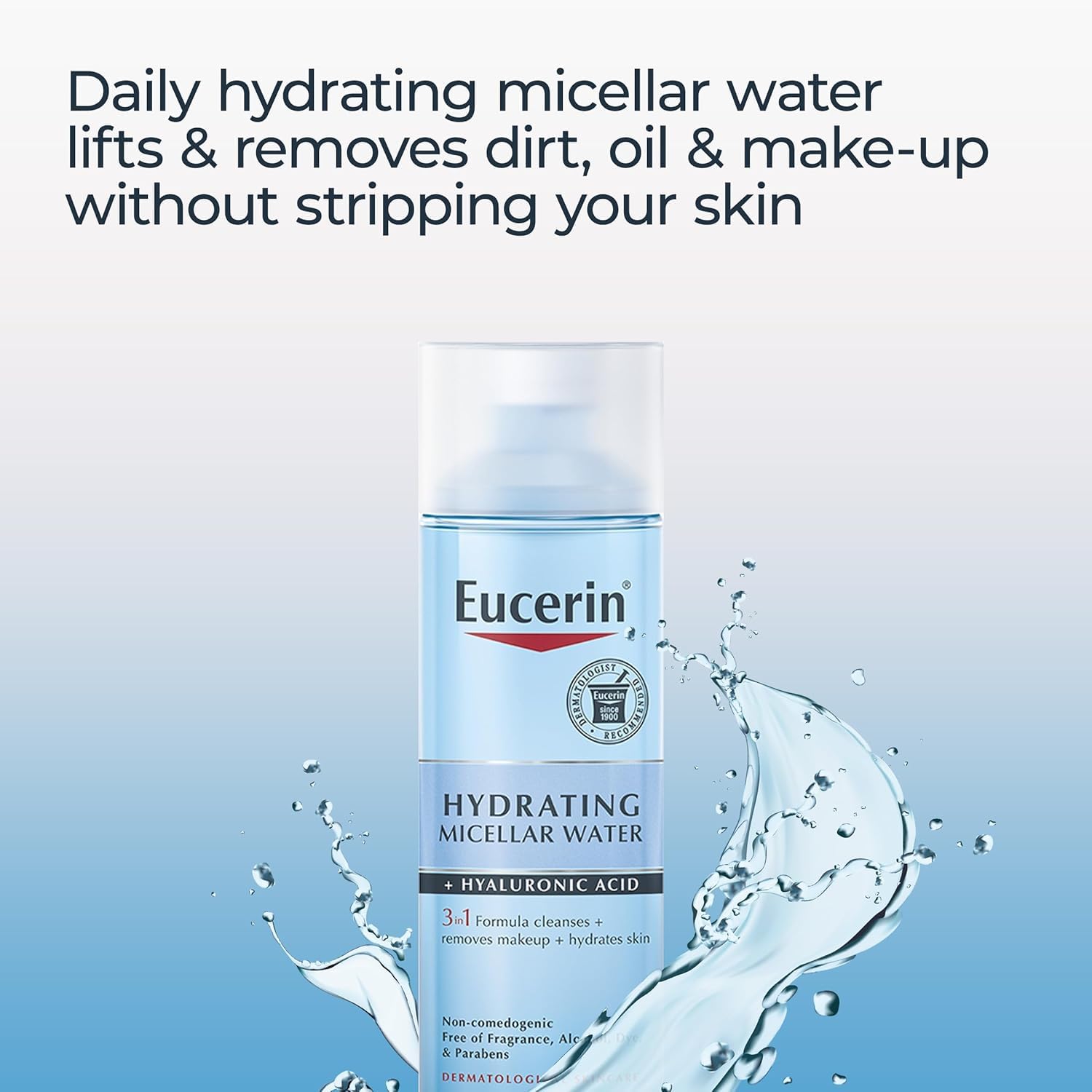 Hydrating 3-in-1 Micellar Water with Hyaluronic Acid – 6.8 oz 💧✨