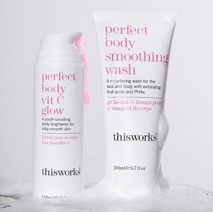 THISWORKS Perfect Body Vitamin C Glow Body Cream & Moisturizer 5 Ounce (150ml)