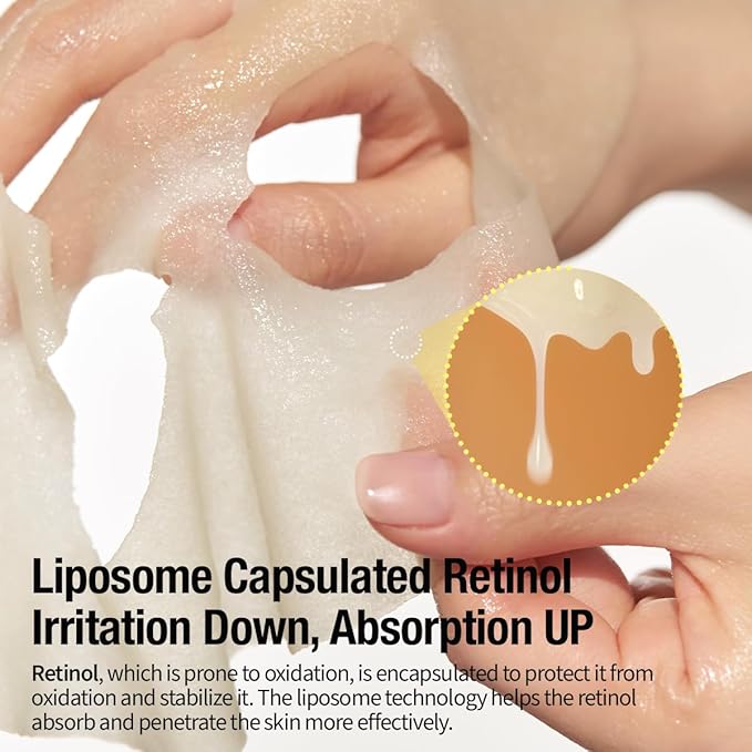 GOODAL Retinol + Black Carrot Gel Sheet Mask – Intensive Hydration & Pore-Lifting, Cooling, Skin-Firming Facial Mask [4EA]