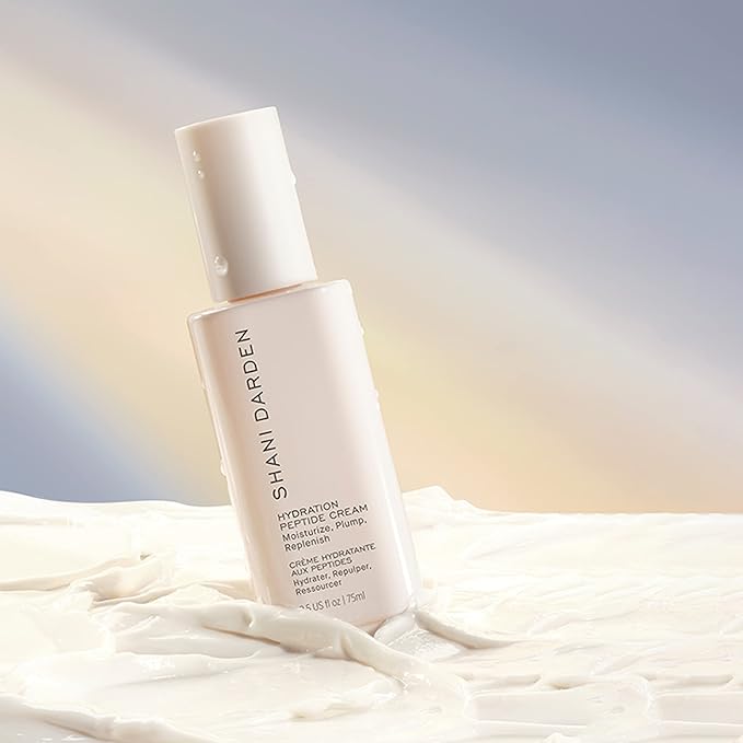 Shani Darden Hydration Peptide Cream, Oil-Free Face Moisturizer with Peptides, Squalane, Niacinamide & Ceramides for Normal to Dry Skin, Up to 72 Hours of Hydration Without Clogging Pores, 2.5 fl oz