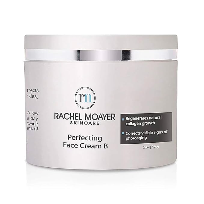 Rachel Moayer Perfecting Face Cream B, Anti Aging Moisturizer for the Face, Perfect for Day & Night, Wrinkle Remover, Boosts Collagen, and Photoaging Repair, for Men & Women