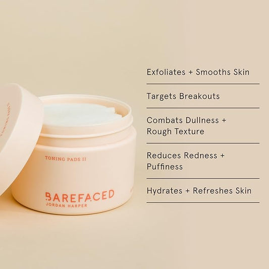 Barefaced Core Four - Toning Pads II, Liquid Gold, RetinAL, Tinted SPF