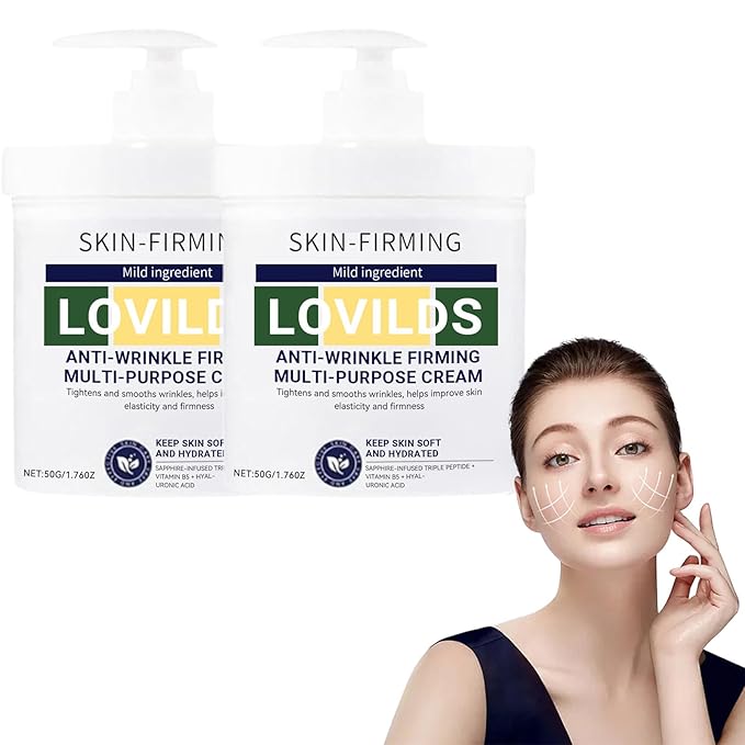 LOVILDS Skin Tightener, LOVILDS Skin Firming Cream, Skin Firming Rejuvenating Cream for All skin Types (2 Bottle)