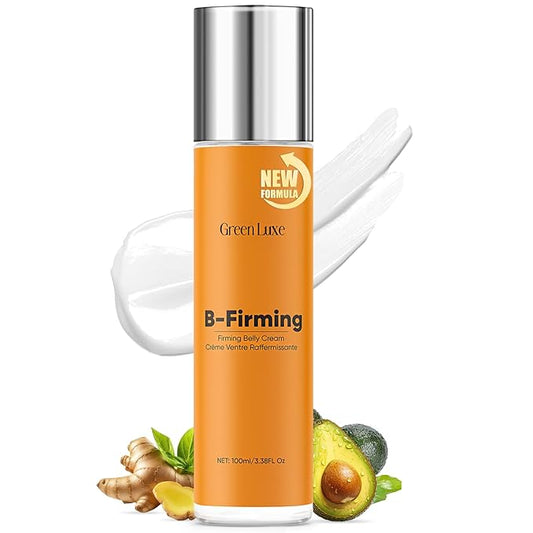 B Flat Belly Firming Cream – Skin Tightening Cream for Body: Lift & Tone Tummy, Thighs, Booty & Arms – Stretch Mark & Cellulite Sculpting Lotion for Women – 3.38 Fl Oz