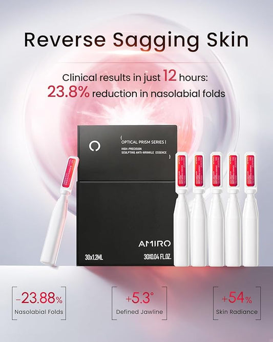 AMIRO PDRN Face Serum – High-Potency Salmon DNA Ampoule with Nano Liposome Technology, Skin Firming & Hydrating Essence – Must Be Used with AMIRO Microcurrent Facial Device – 0.04 fl.oz x 30