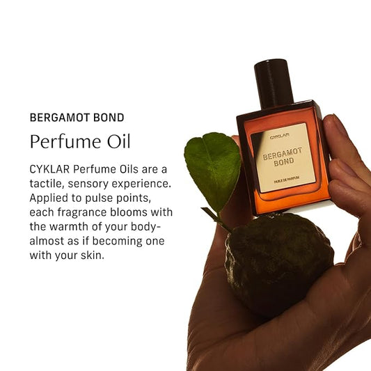 Perfume Oil Roll-On. Travel-Friendly Bergamot Bond Fragrance With Bergamot, Verbena, and Cashmere. Long-Lasting Essential Oil Parfum For Women and Men. 0.5 Fl Oz Scented Rollerball Bottle