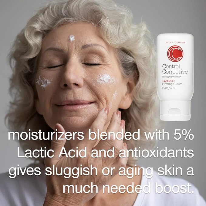 CONTROL CORRECTIVE Lactic-C Firming Cream, 2.5 Oz - 5% Lactic-Acid Based Anti-Aging Moisturizer, Hydrates, Nourishes, Tones, Balances, Combined With Vitamin C To Smooth The Complexion