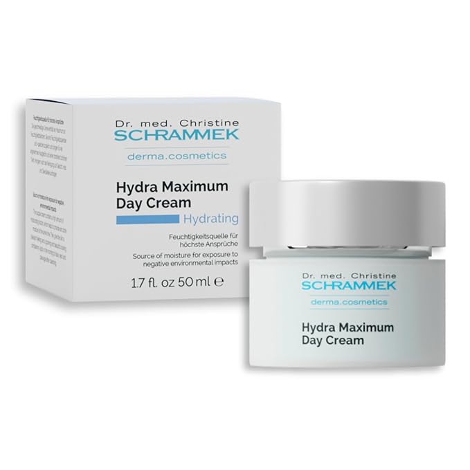 Hydra Maximum Day Cream (1.7 fl oz) - Deep Moisture for Skin - Hyaluronic Acid - Face Moisturizer - Face Cream - Skin Care - Dr. Schrammek