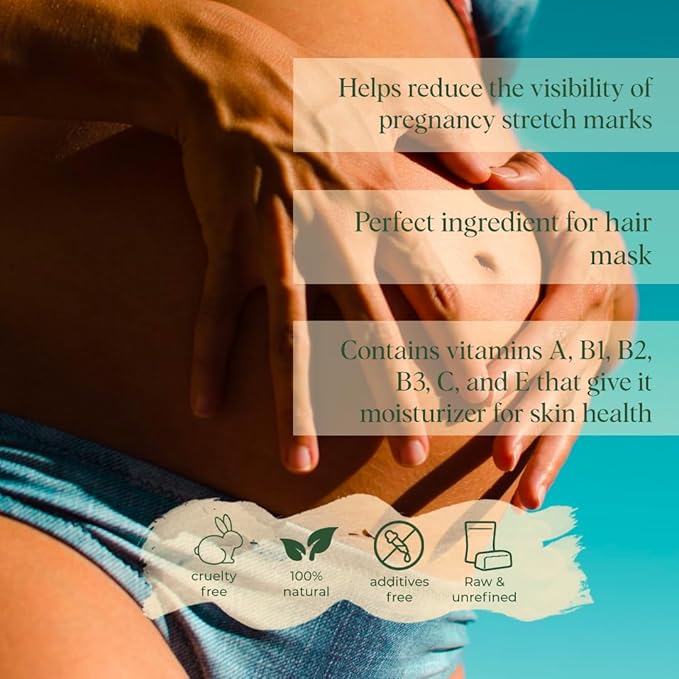 White Naturals Organic Cocoa Butter 8 oz,Unrefined, Raw, 100% Pure, Natural, Food Grade, Great for Hair and Skin, Use For DIY Recipes, Whipped Body Lotions, Soap Making, Creams, Shampoo, Lip Balm