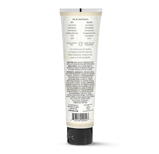 J.R. Watkins Natural Moisturizing Hand Cream, Coconut, Hydrating Hand Moisturizer with Shea Butter, Cocoa Butter, and Avocado Oil, USA Made and Cruelty Free, 3.3oz