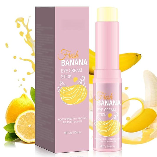 Banana Eye Cream, Anti Aging Eye Cream for Fine Lines Eye Bags Dark Circles and Puffiness,Hydrating Under Eye Cream, with Retinol,Vitamin E,Vitamin C,Skin Care & Lifts(2PCS)