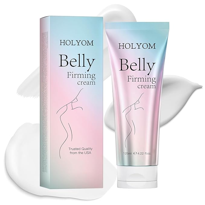 B Flat Belly Firming Cream for Stomach, Thighs & Butt, Premium Skin Tightening Cream, Body Lotion for Firmness and Moisturizer Lift,Women and men 4.2 Fl Oz