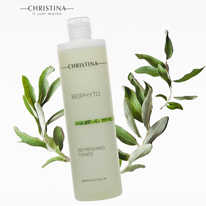 Christina Bio Phyto Facial Toner | Gentle Cleansing Toner for Face | Eye Area Friendly Facewash | Optimal Consumption Packaging | Moisturization 300ml