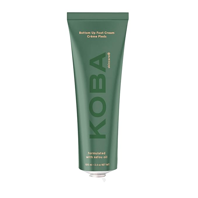 KOBA Bottom Up Foot Cream - Moisturizer for Women & Men - Hydrating - Normal to Very Dry Skin - Zesty, Woody, & Spicy Fragrance - Natural - Vegan - Shea Butter - Safou Oil - Sweet Almond Oil (100 ml)