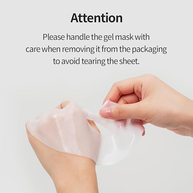 COSNORI Vitamin C Hydrogel Mask [6 Pack] - Supports a Brighter-Looking Complexion, Hydrating, Korean Facial Sheet Mask, 0.98 oz (28g)