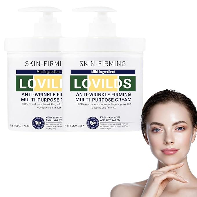 Lovilds Skin Tightener, Advanced Firming & Wrinkle-Reducing Cream, Lovilds Skin Firming Rejuvenating Cream, Skin Firming, Moisturizing and Anti-Wrinkle for all Skin Types (2 Bottle)