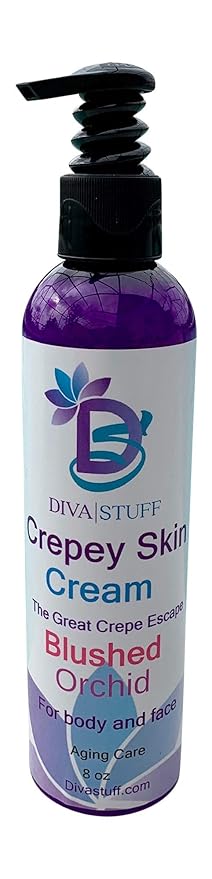Diva Stuff Crepey Skin Body & Face Cream With Hyaluronic Acid, Alpha Hydroxy and More (blushed orchid scent)