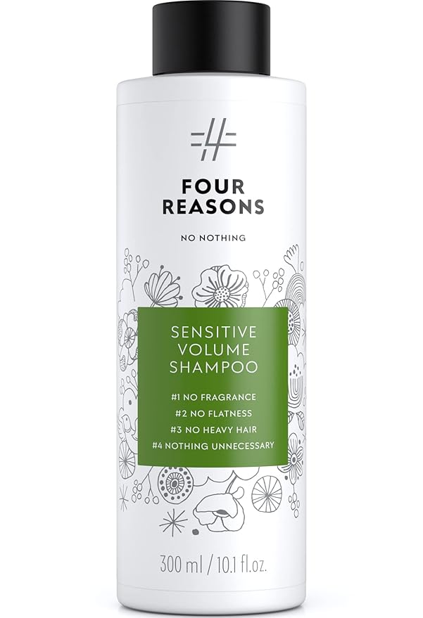 No nothing Sensitive Volumizing Shampoo - Fragrance Free - Hypoallergenic, Vegan, Paraben Free - Unscented Volume Shampoo for Sensitive Scalp and Skin – 10.15 oz
