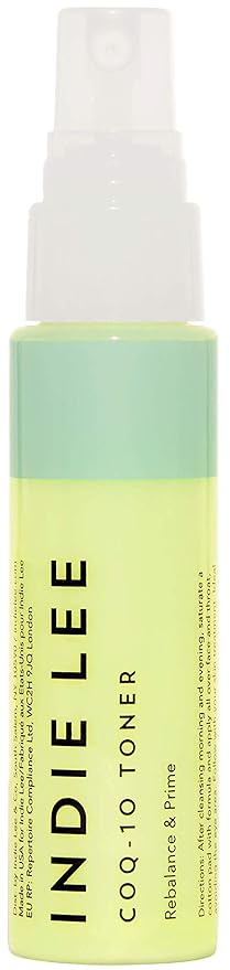Indie Lee CoQ-10 Face Toner-Travel Size Refreshing, Hydrating Mist for All Skin Types - Hyaluronic Acid, Aloe + Chamomile - Alcohol + Essential Oil-Free Facial Toner-TSA Approved Travel Skincare(30ml)