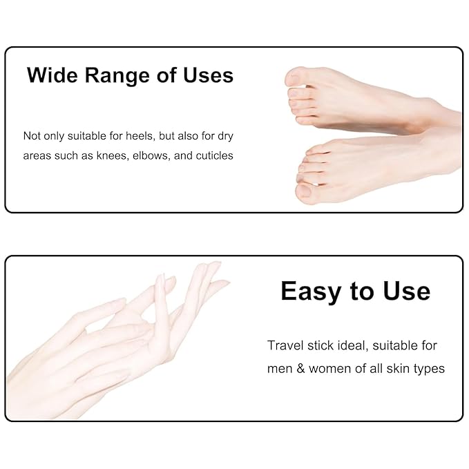 Equrhsa Foot Care Cream Cracked Feet, Equrhsa Crack Feet Prevention Stick, Hydrating Foot Balm Stick, Deep Moisturizing Foot Cream for Dry Cracked Heels Women Men