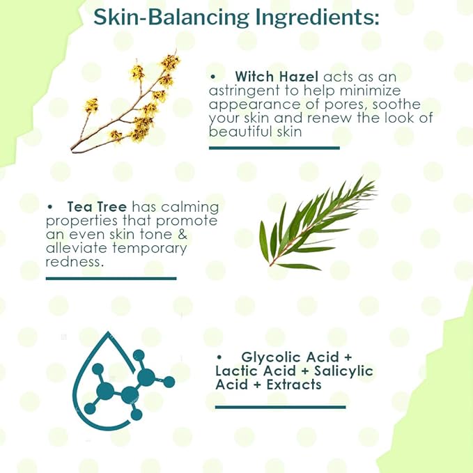 Bye Bye Blemish Witch Hazel + Tea Tree Blemish Toner, 4.4 fl oz (Pack of 2)