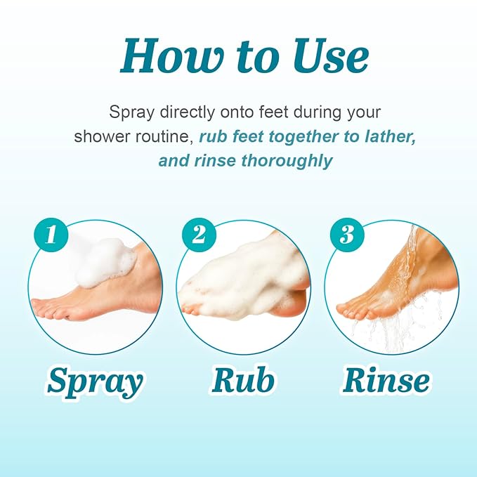 Cotton Foot - Foot Shampoo Soap (Lemon, 13fl oz) - Refreshing Cleanse Spray, Deodorizing Foot Care Wash. Foaming Wash, Easy to Use