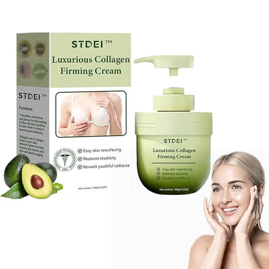 STDEI Luxurious Collagen Firming Cream，Advanced Firming Cream, Skin Tightening, Deep Moisturizing, For All Areas of the Body (1)