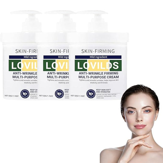 Lovilds Skin Tightener, Advanced Firming & Wrinkle-Reducing Cream, Lovilds Skin Firming Rejuvenating Cream, Skin Firming, Moisturizing and Anti-Wrinkle for all Skin Types (3 Bottle)