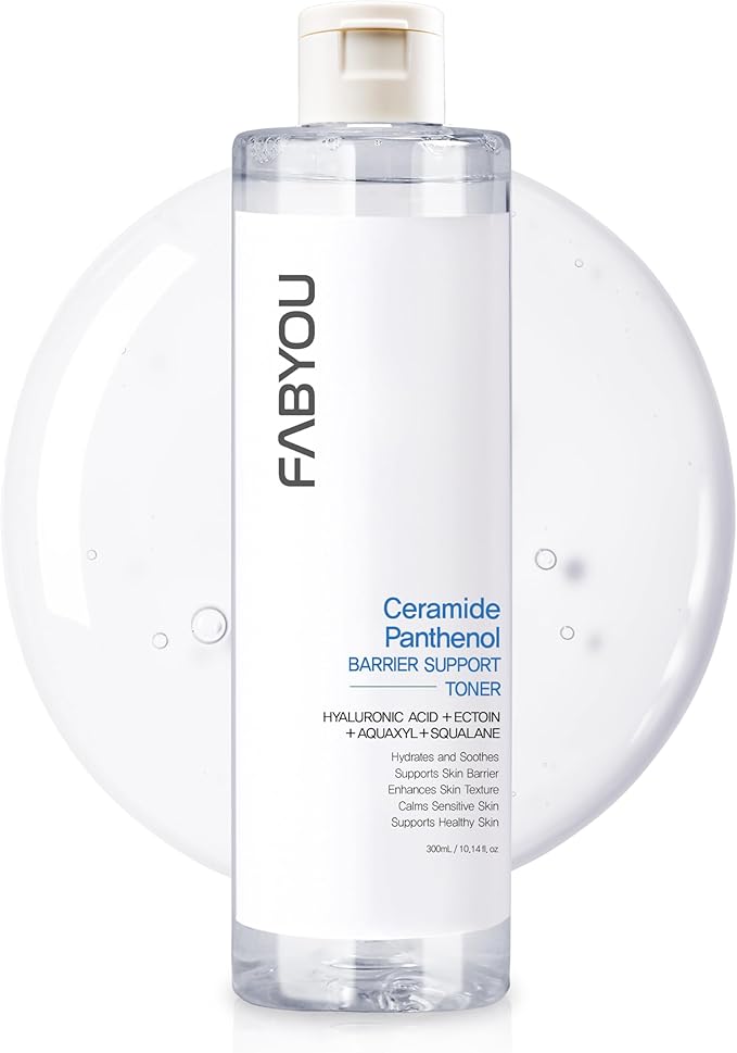 Ceramide Panthenol Barrier Support Toner 10.14 fl oz - Hydrating Facial Toner for Sensitive Skin, Barrier Repair & Soothing with 8 Types of Hyaluronic Acid, Korean Skincare